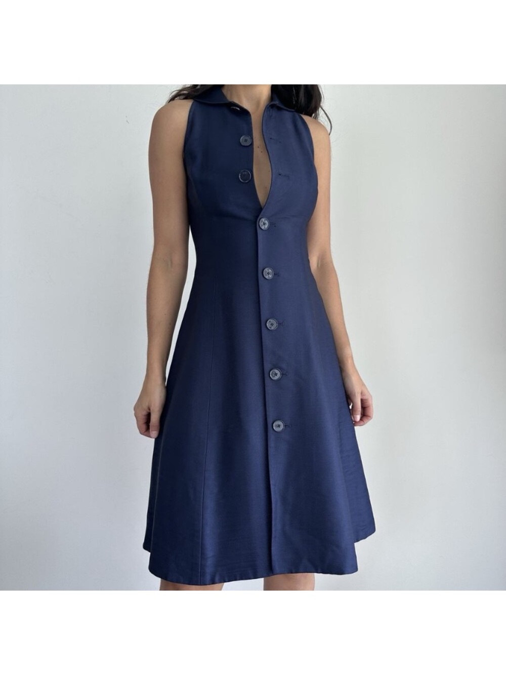 ISO - RALPH LAUREN PURPLE COLLECTION NAVY BLUE DRESS SIZE 2.